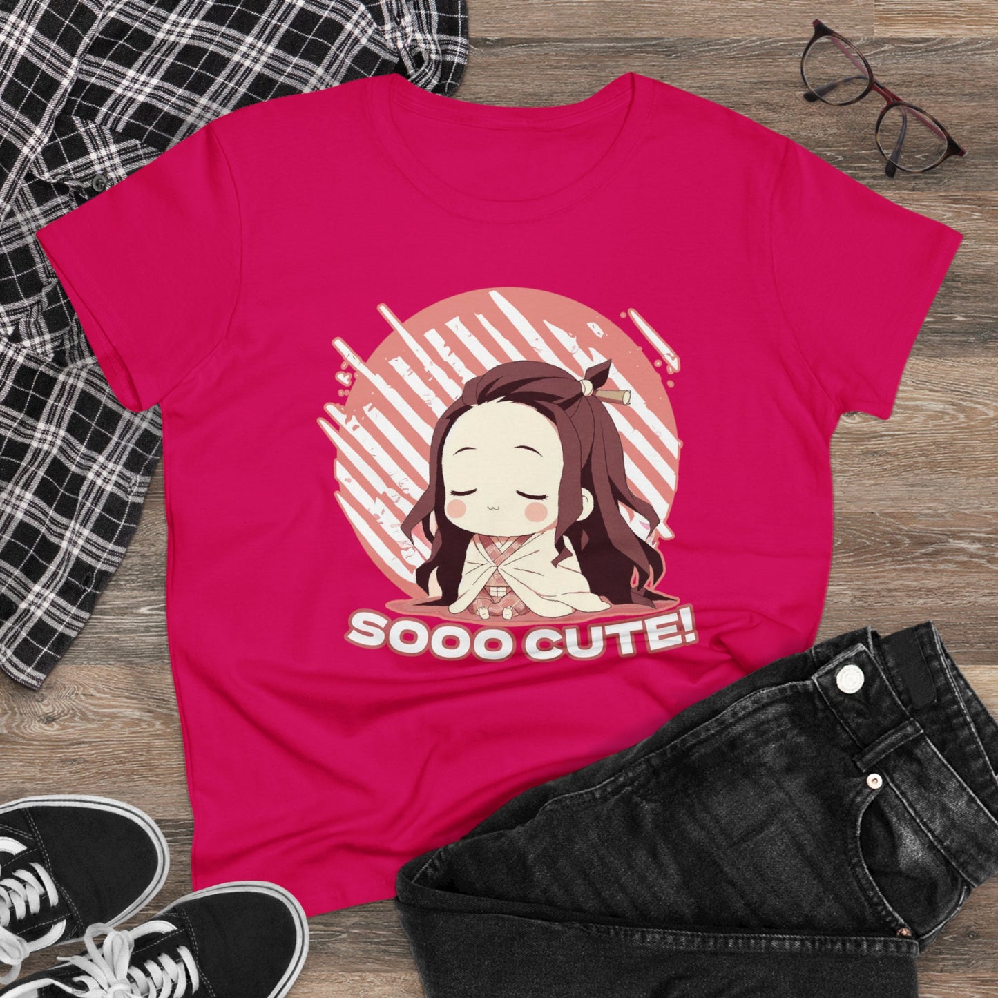 Cute Edition: Adorable Demon Mode: Mini slayer Edition, Women's Cotton Graphic Tee