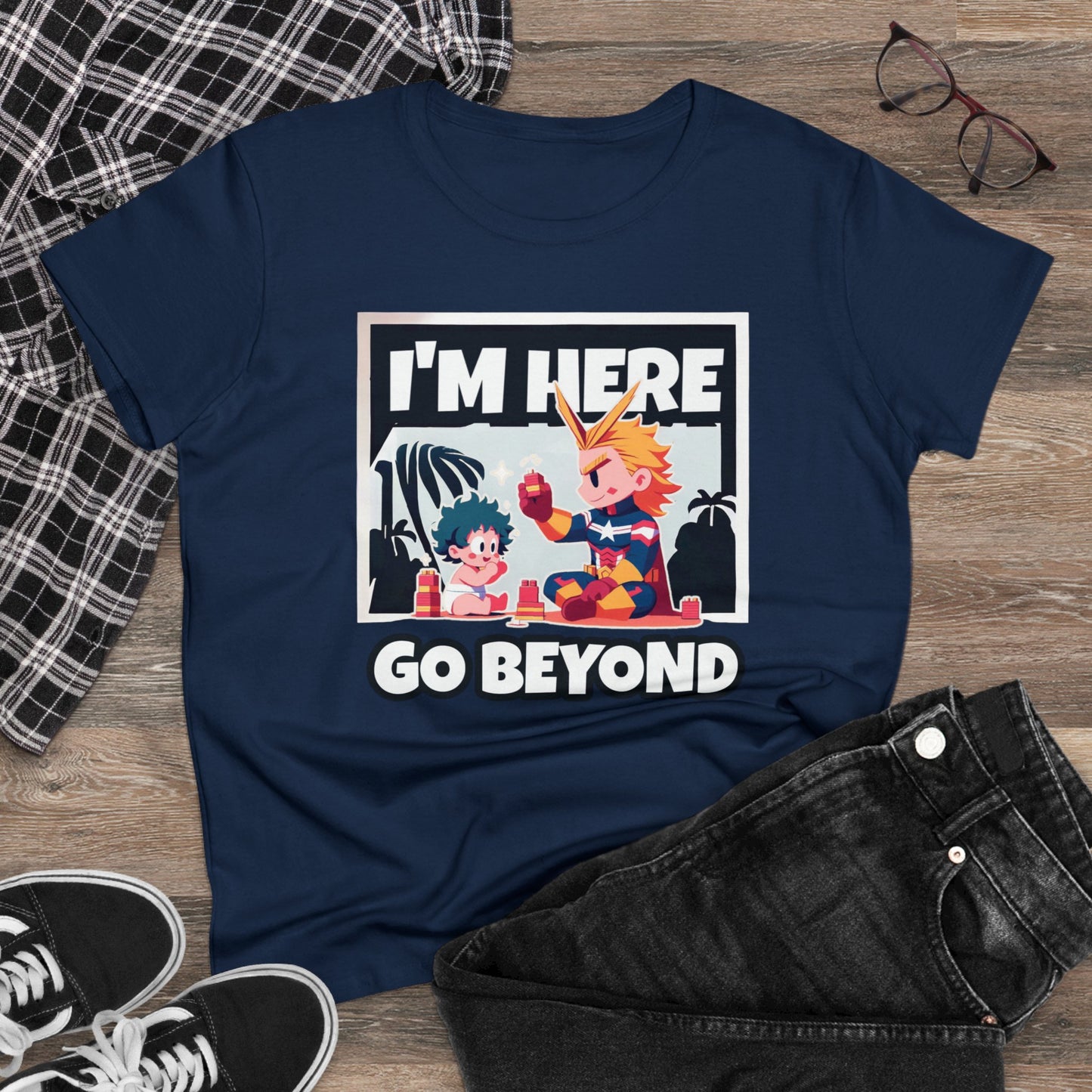 Mighty Playdate: Building Dreams in Cotton Comfort! Women's Graphic Tee