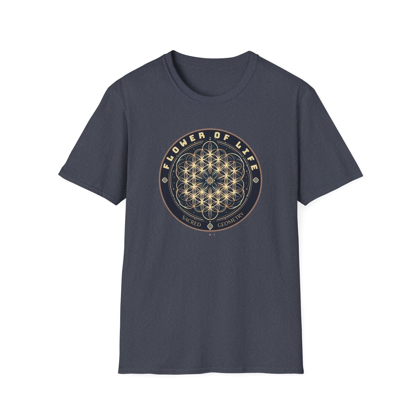 Eternal Unity: Unisex Cotton Tee Featuring the Flower of Life