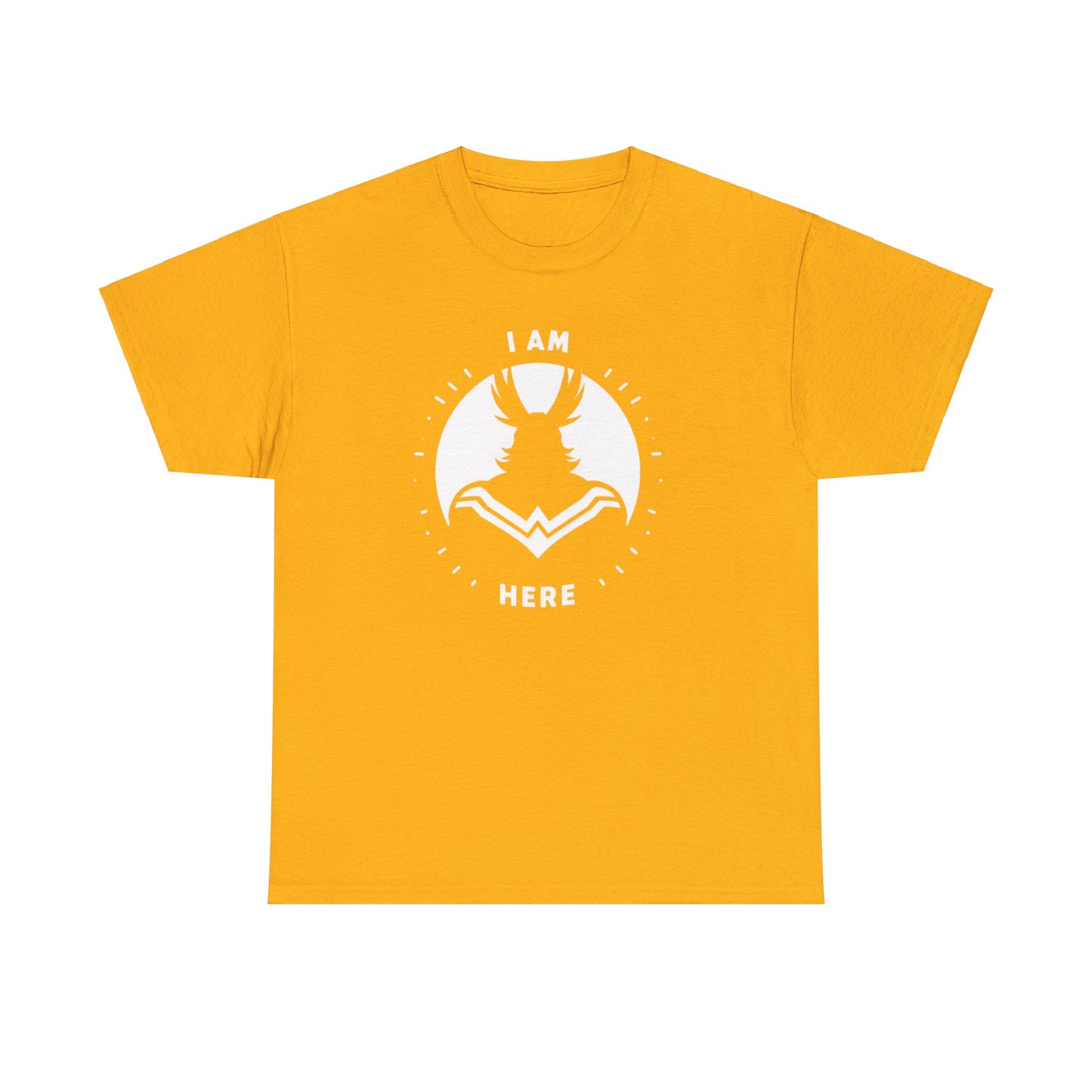 Unleash Your Hero Within: Mighty Silhouette Empowerment Tee Unisex Heavy Cotton Tee