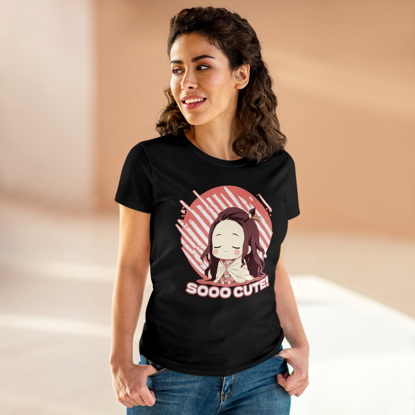 Cute Edition: Adorable Demon Mode: Mini slayer Edition, Women's Cotton Graphic Tee