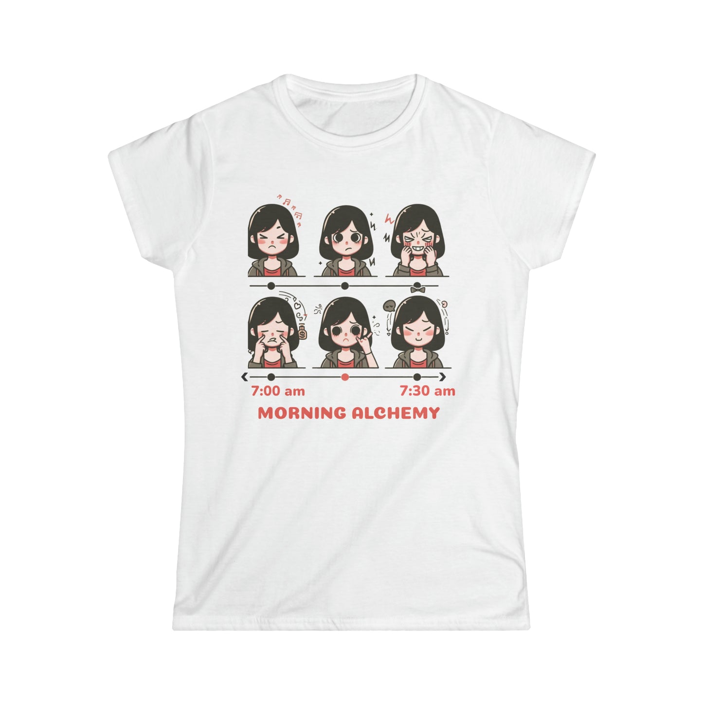 Morning Alchemy, from zombie to lovely, and bedhead into brilliance. Softstyle Graphic T-Shirt