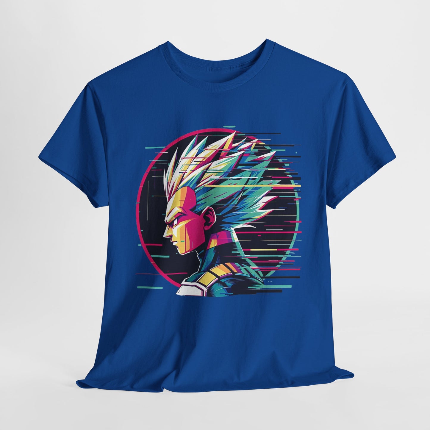 Prince of all Glitches, Saiyan side profile Unisex Heavy Cotton Tee
