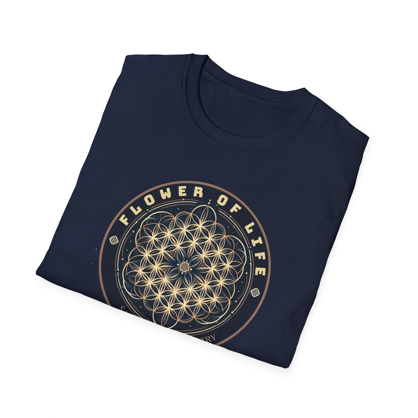 Eternal Unity: Unisex Cotton Tee Featuring the Flower of Life