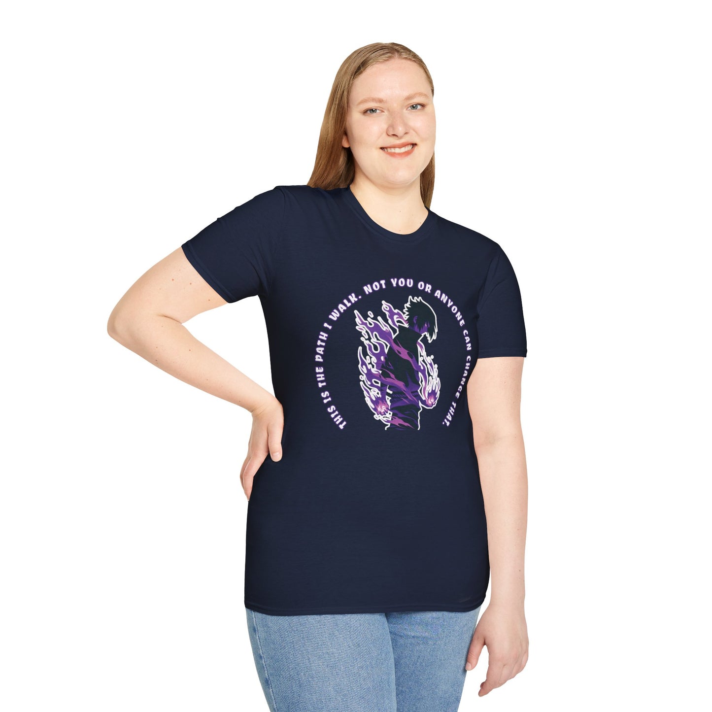 Sasuke's Resolve: Uchiha Strength Unisex Graphic Tee