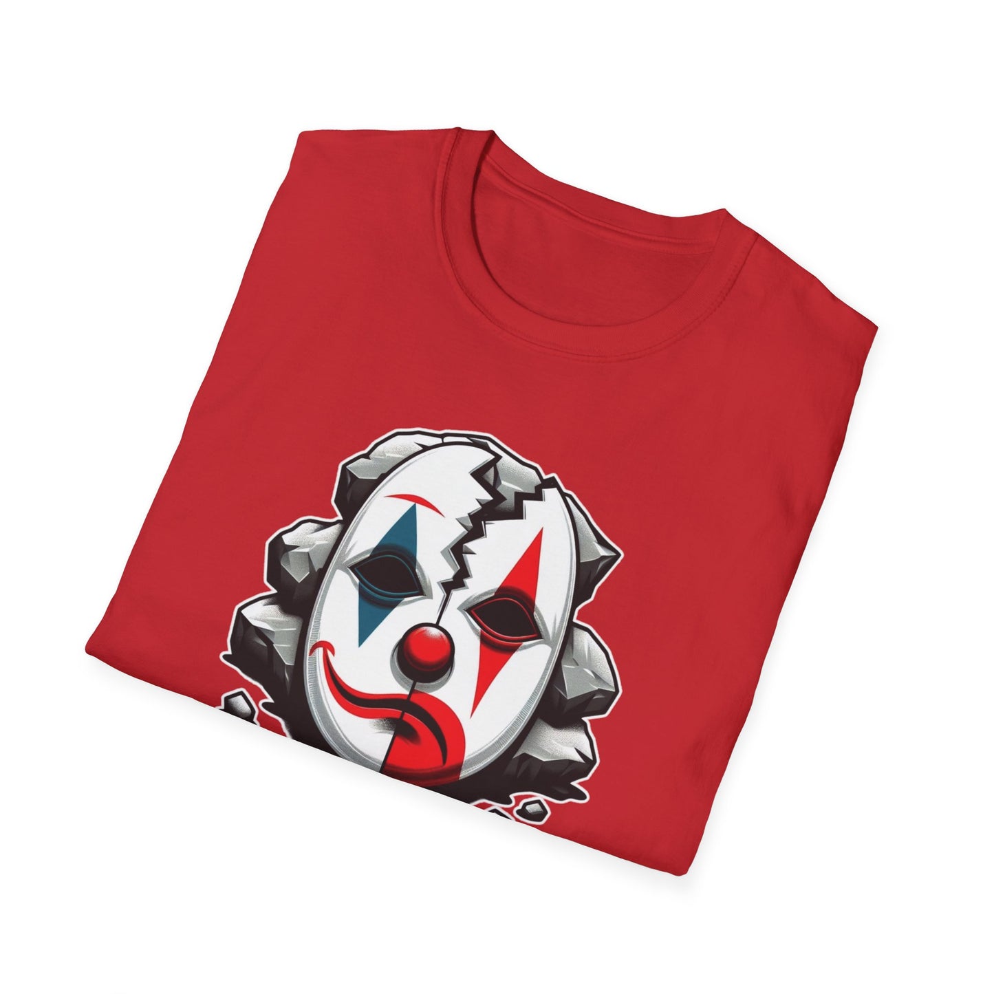 Tragic Serenade: Unisex Cotton Epic Tee - An Ode to the Profound Tears Weaved into a Clown's Soul