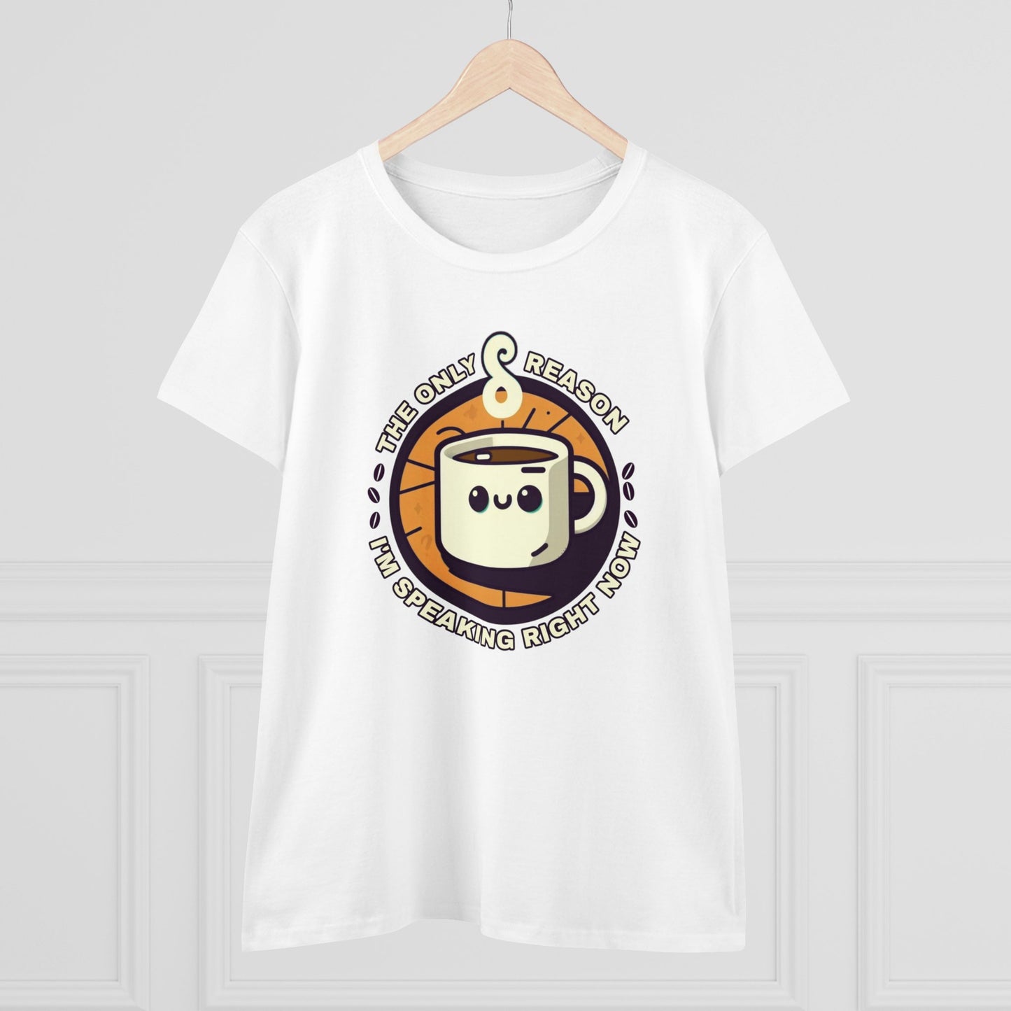 Cup of Patience Tee, Every Sip is a Shield Against Small Talk Overload, Women's Graphic T-Shirt, Because Coffee Makes Socializing Bearable!