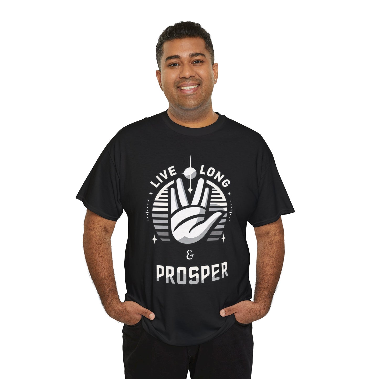 Galactic Equation: Live Long and Prosper in Infinite Voyages, Unisex Heavy Cotton Tee