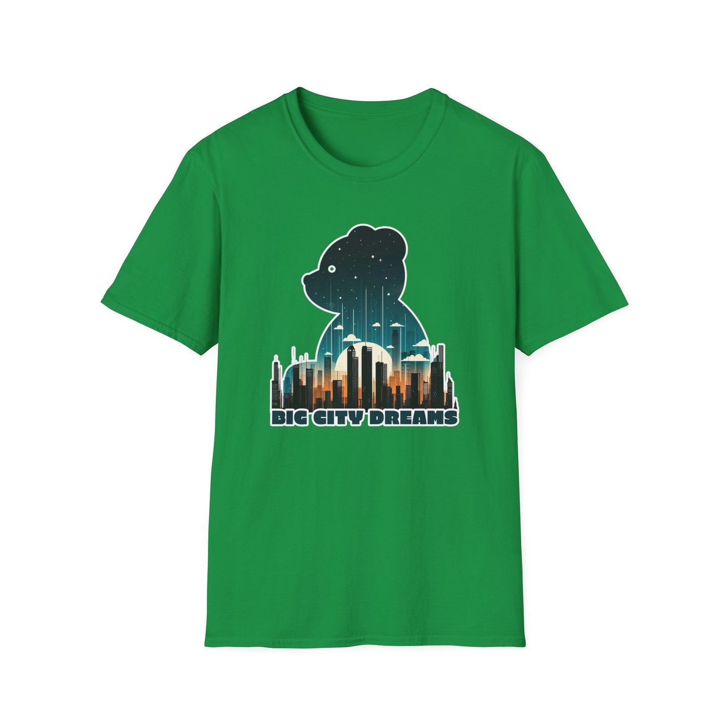 Bear in the Big City Graphic Tee; Cotton Unisex