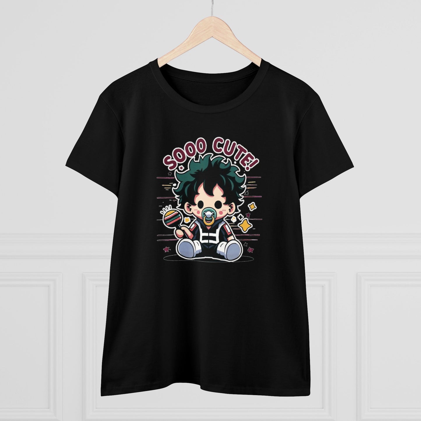 Rattle Quirk: Little Baby Hero Shakedown Women's Midweight Cotton Tee