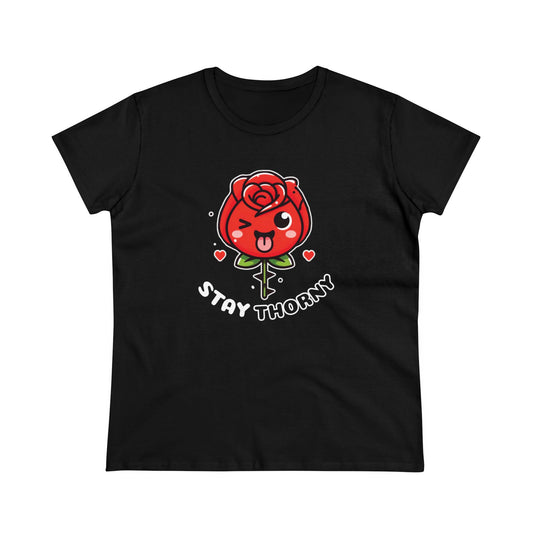 Women's Graphic Tee, Stay Thorny Soft style
