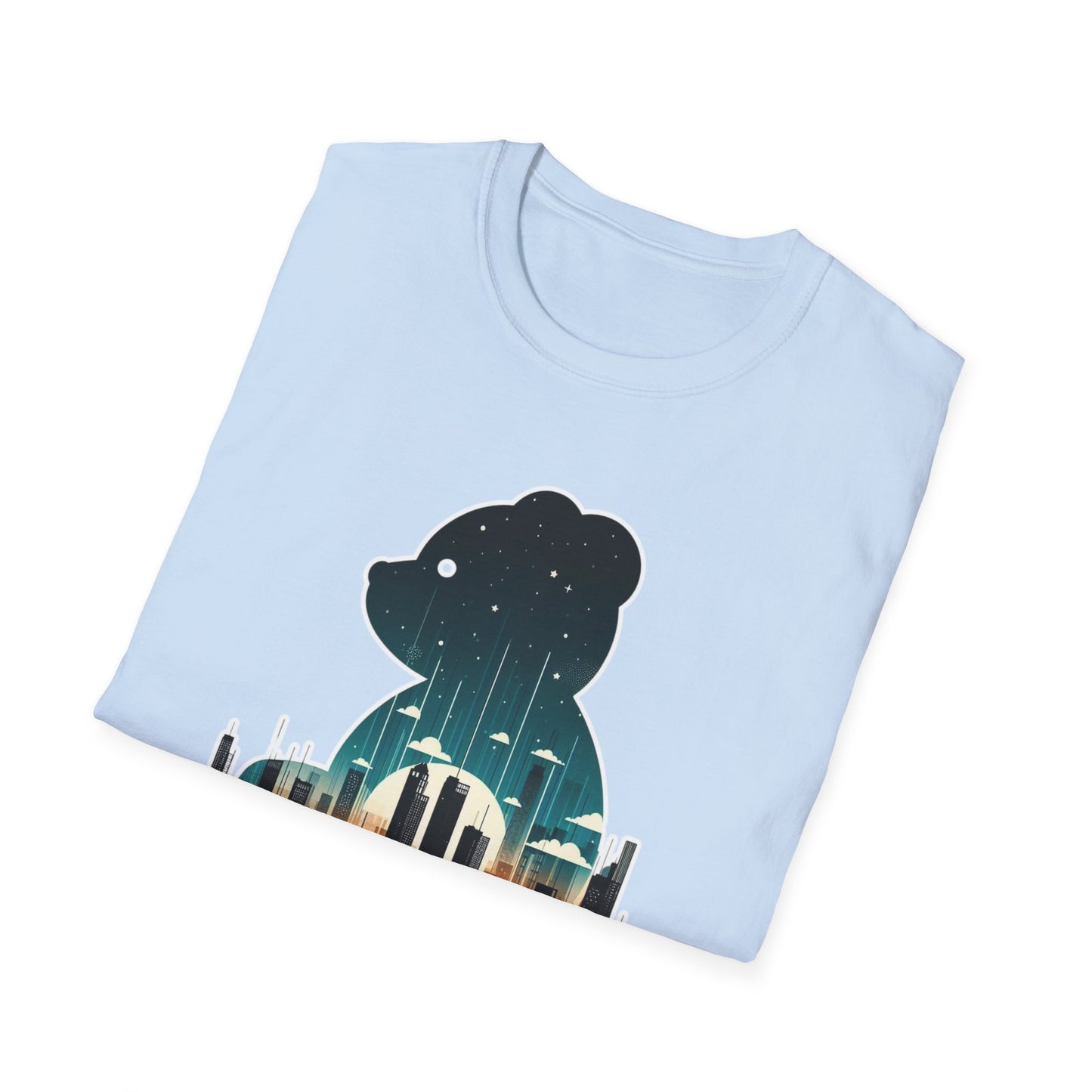 Bear in the Big City Graphic Tee; Cotton Unisex