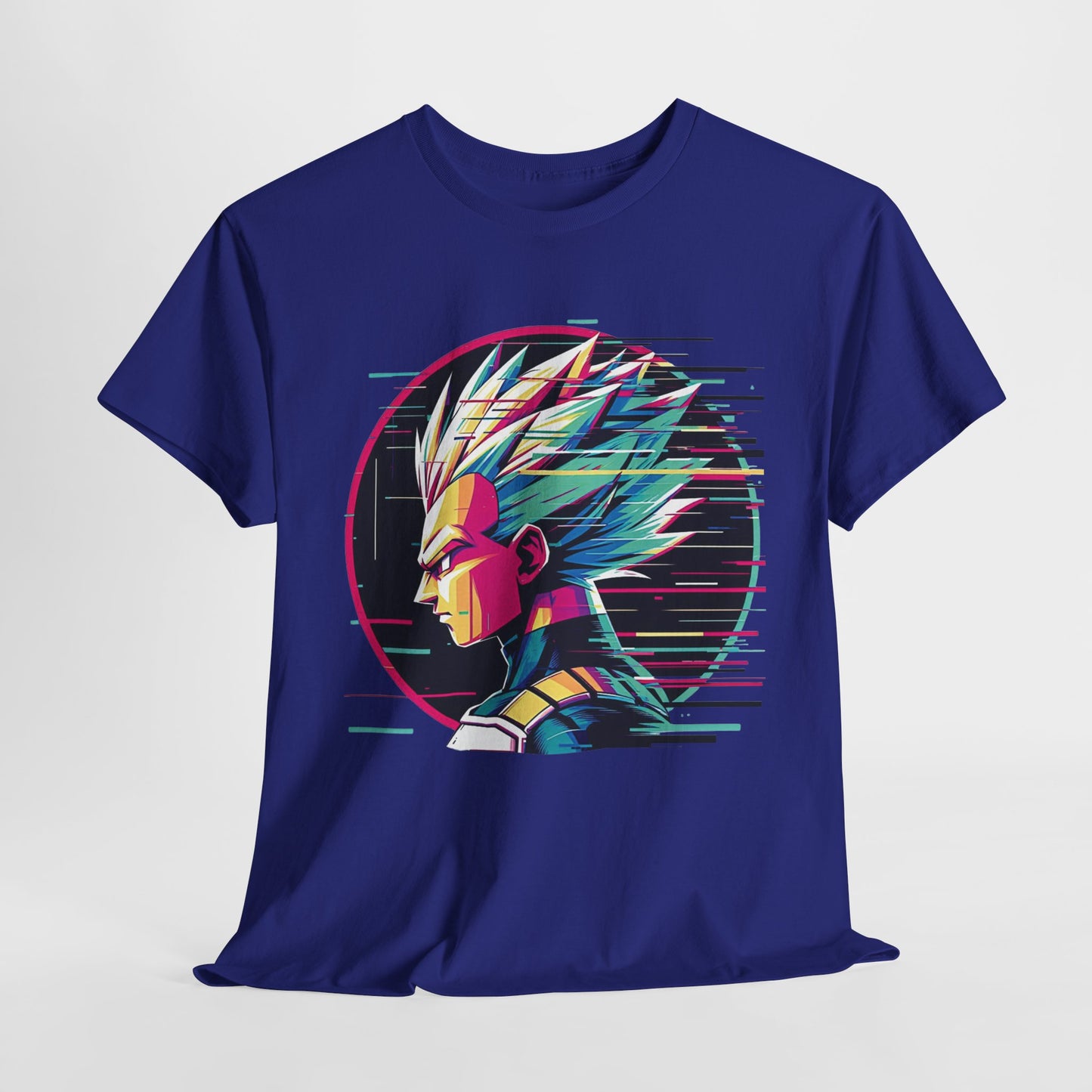 Prince of all Glitches, Saiyan side profile Unisex Heavy Cotton Tee