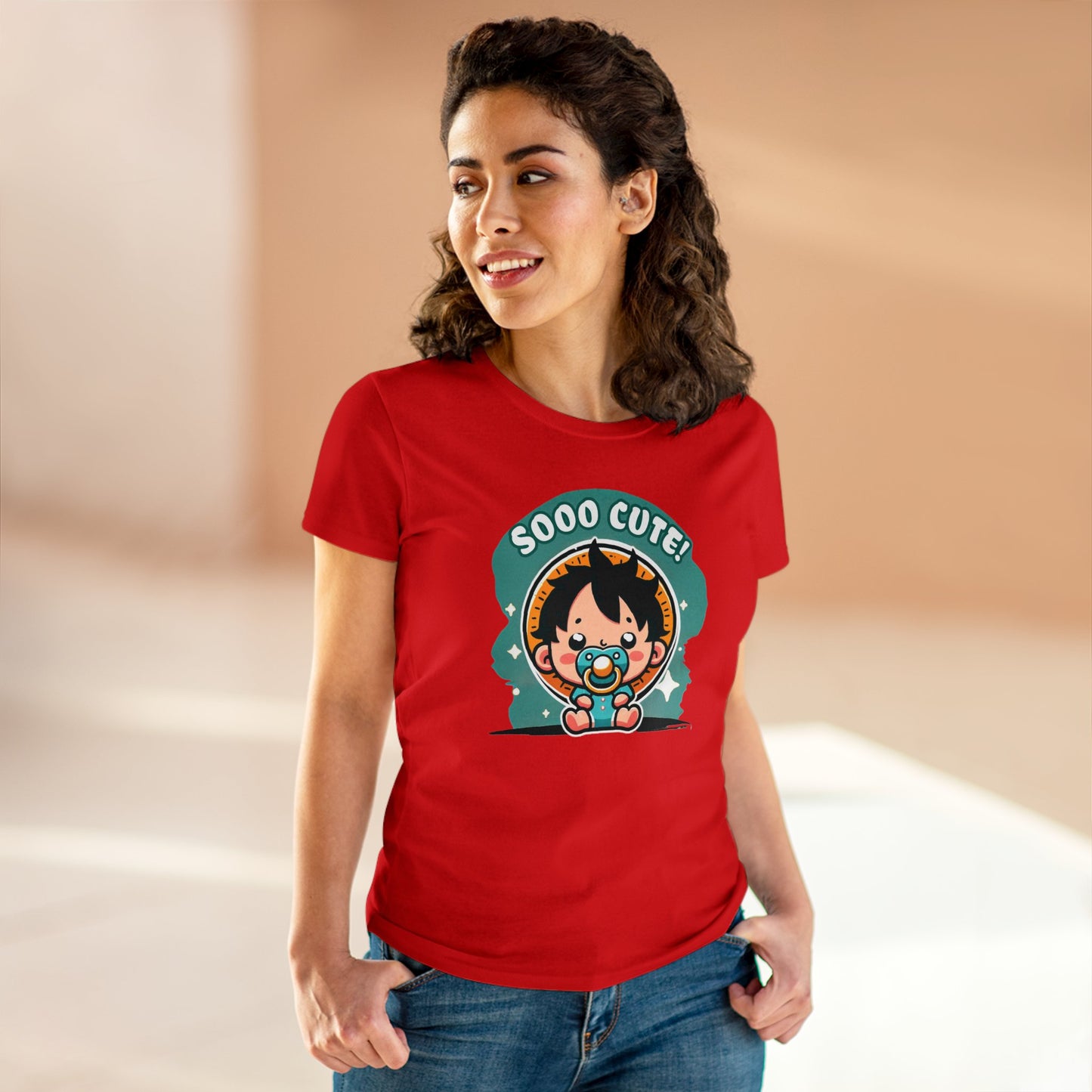 Cute Edition: Baby Gum Gum Pirate King Women's Cotton Graphic Tee