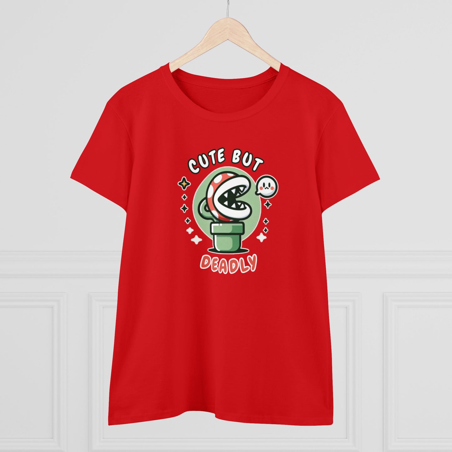 Women's Tee, Lethal Loveliness: Piranha Style