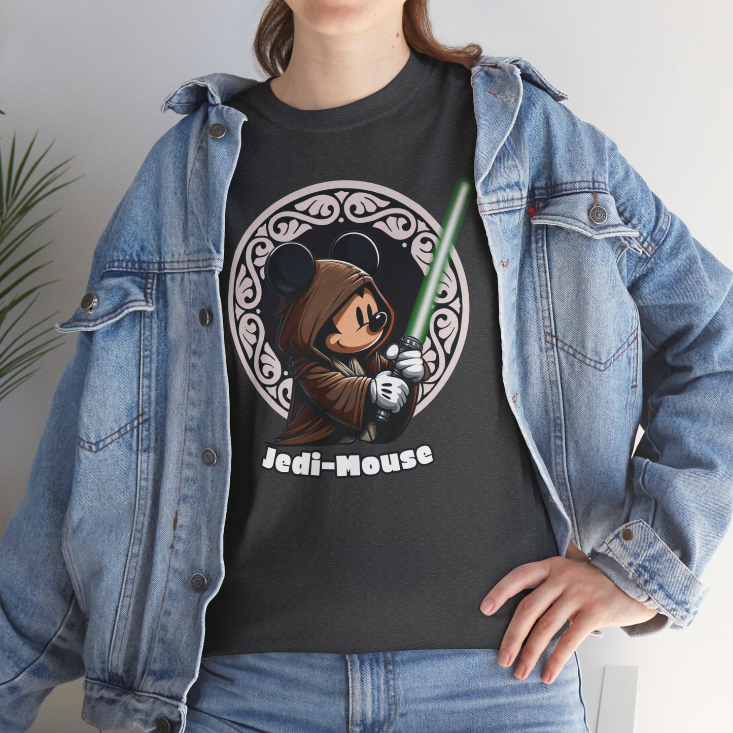 Jedi Mouse-The Force Awakens,Unisex Heavy Cotton Tee