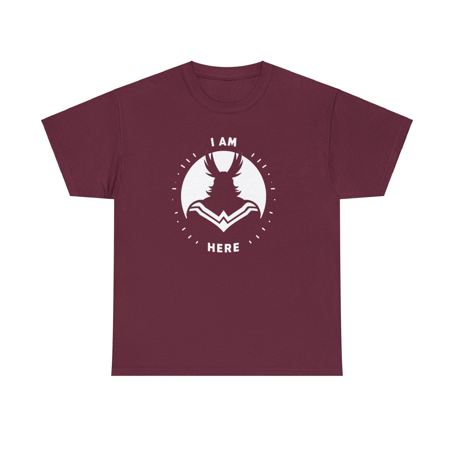 Unleash Your Hero Within: Mighty Silhouette Empowerment Tee Unisex Heavy Cotton Tee