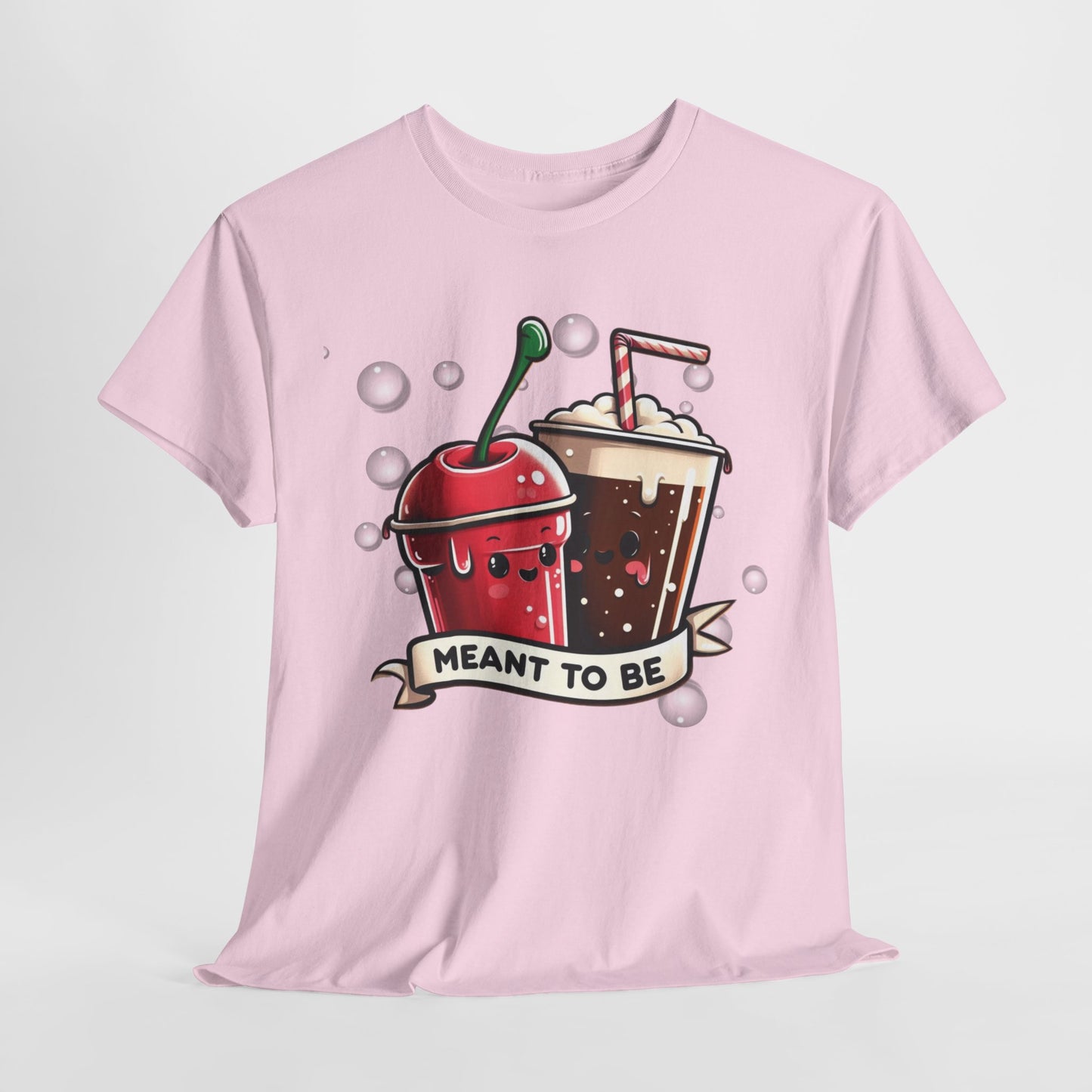 Fizzy Fate: Cherry Soda & Root Beer - Sippin' Soulmates, Unisex Heavy Cotton Tee