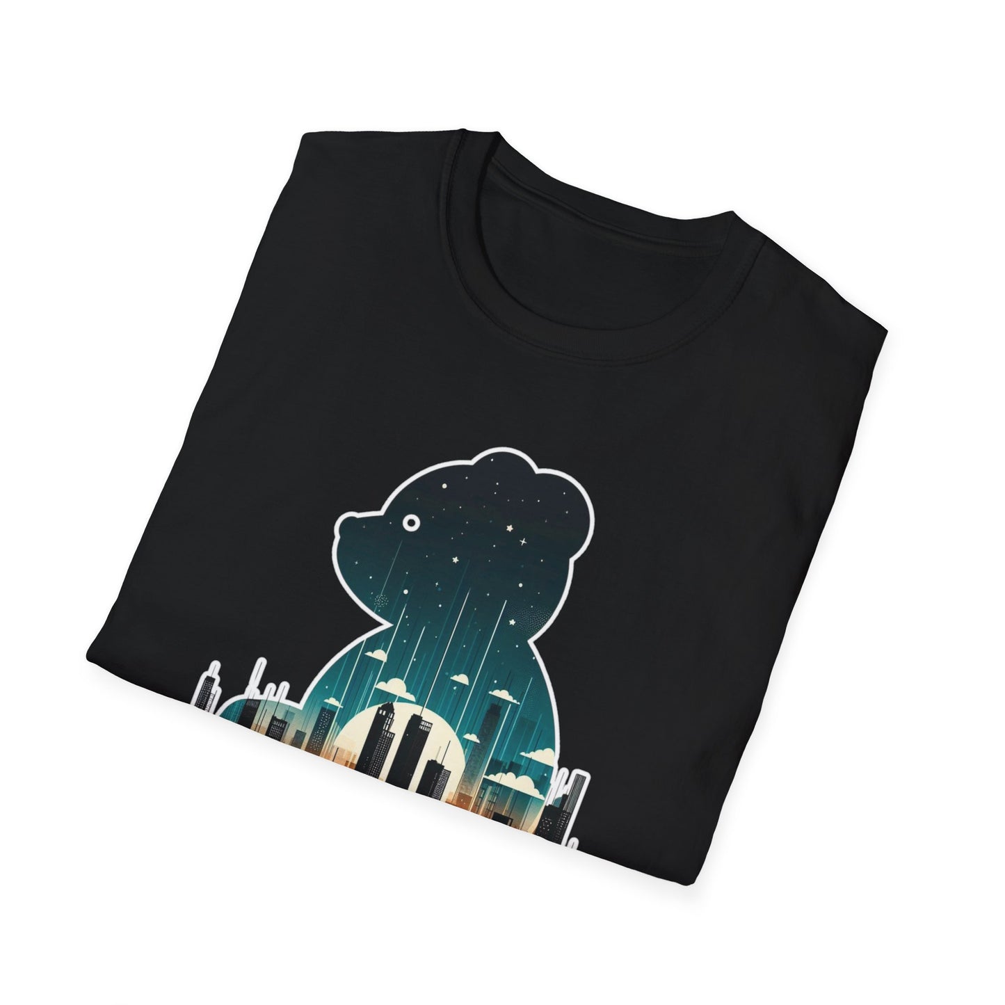 Bear in the Big City Graphic Tee; Cotton Unisex