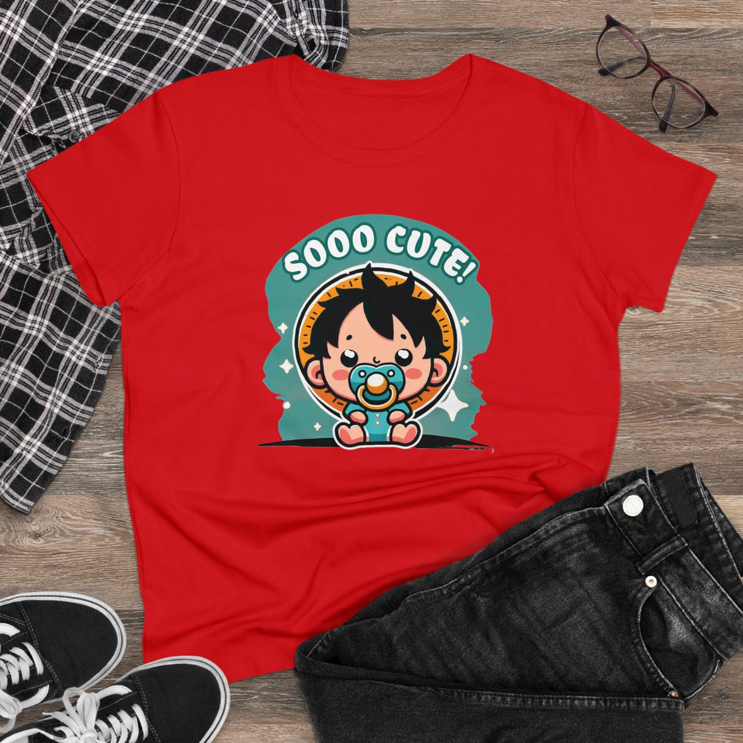 Cute Edition: Baby Gum Gum Pirate King Women's Cotton Graphic Tee