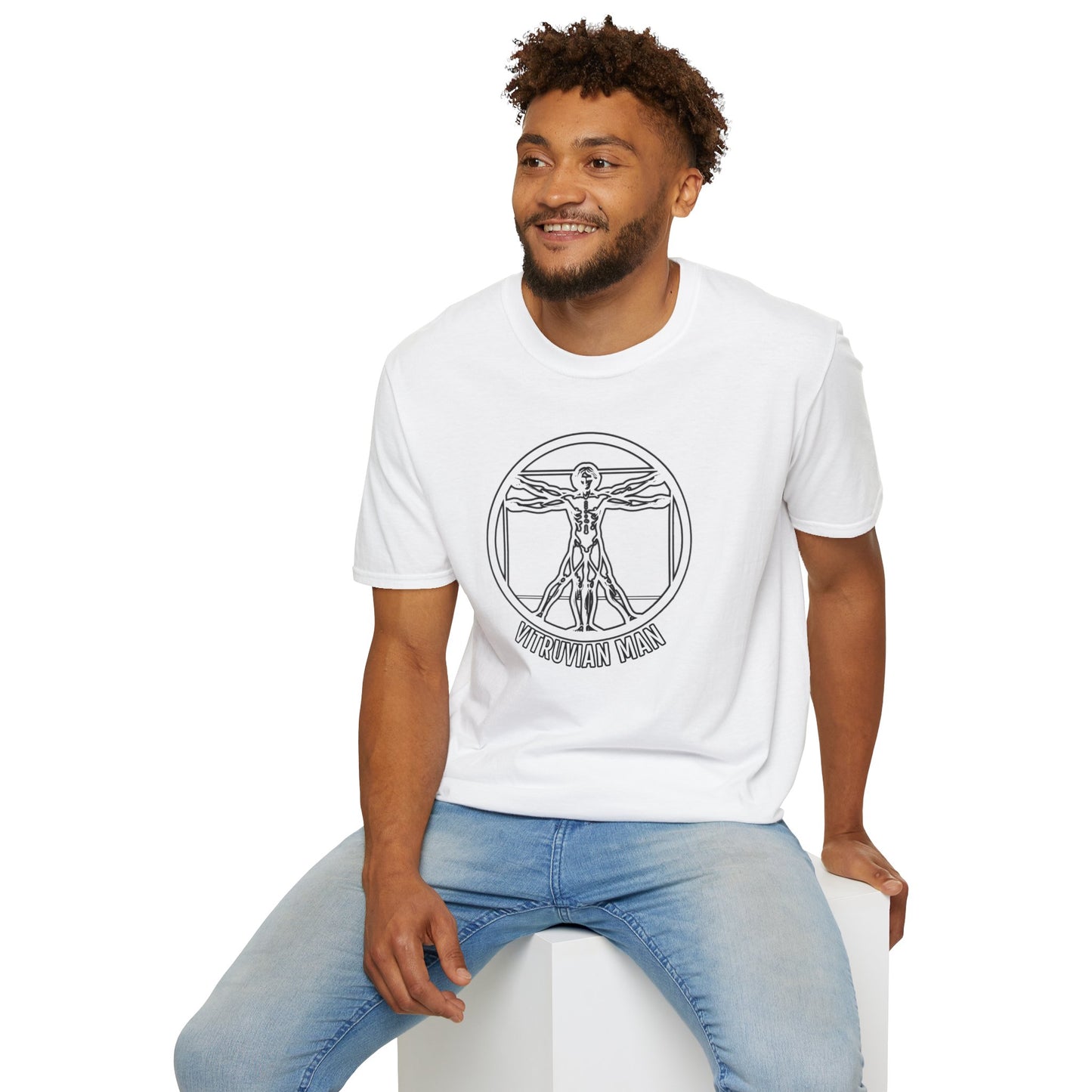 Discover Harmony: Vitruvian Essence Unisex Tee,  Perfect Balance!
