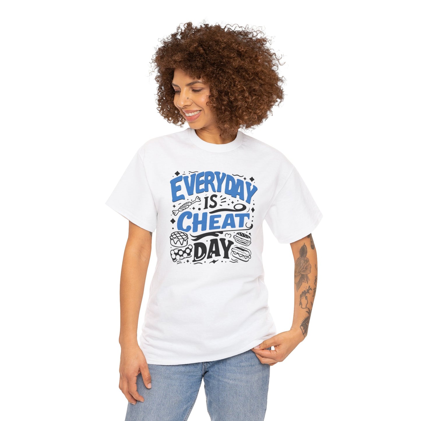 24/7 Cheat Day: Satisfy Your Cravings-Unisex Graphic Tee