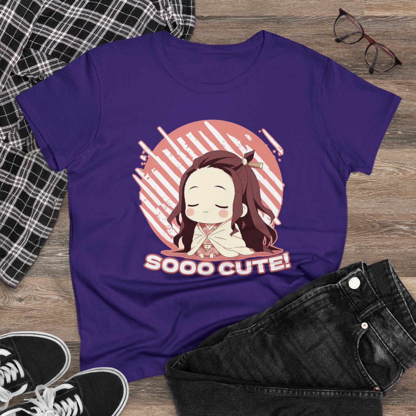 Cute Edition: Adorable Demon Mode: Mini slayer Edition, Women's Cotton Graphic Tee