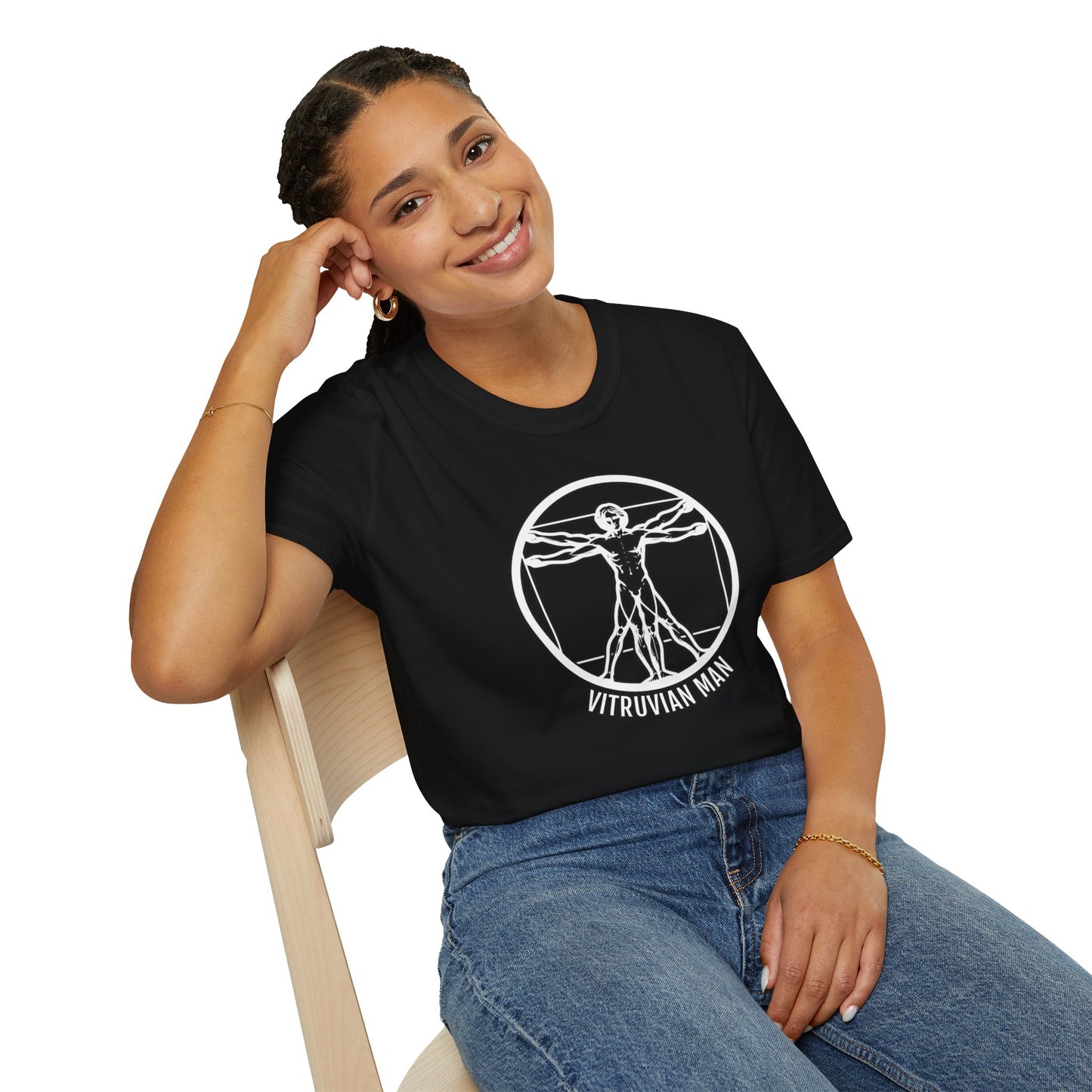 Discover Harmony: Vitruvian Essence Unisex Tee,  Perfect Balance!