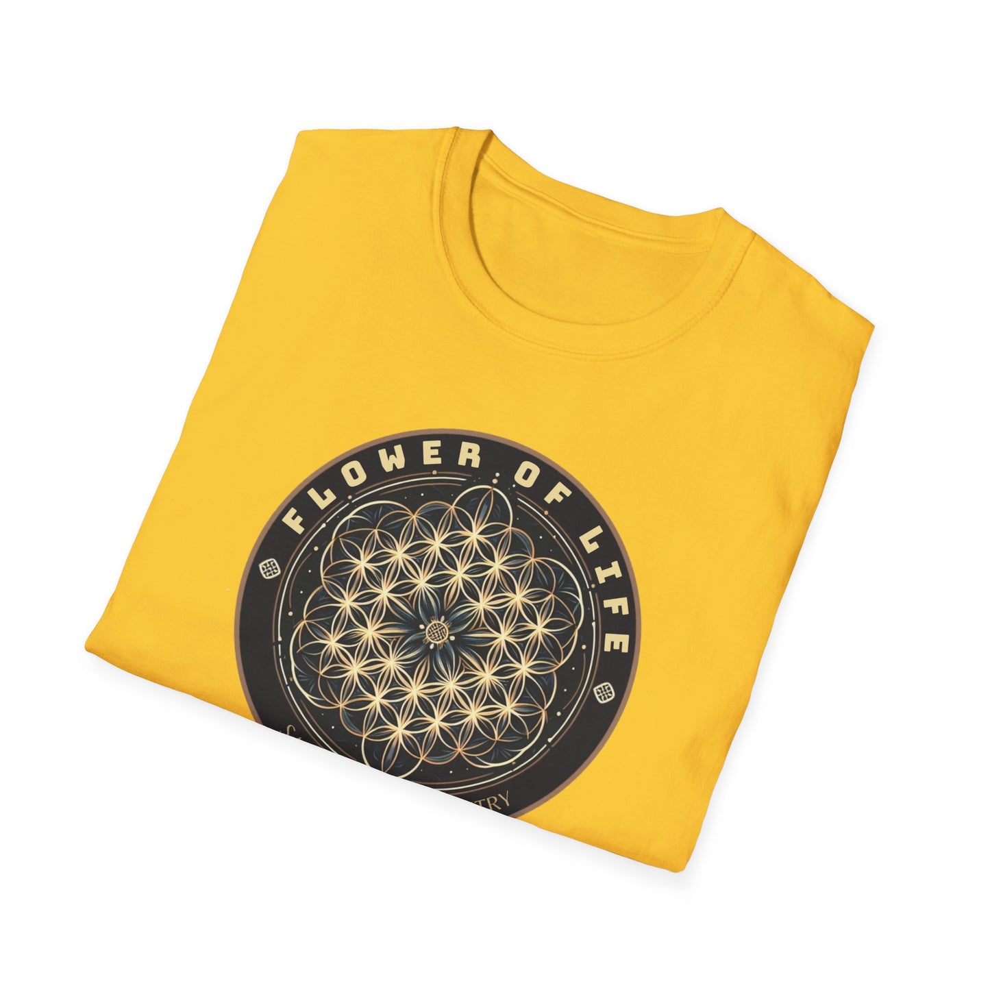 Eternal Unity: Unisex Cotton Tee Featuring the Flower of Life