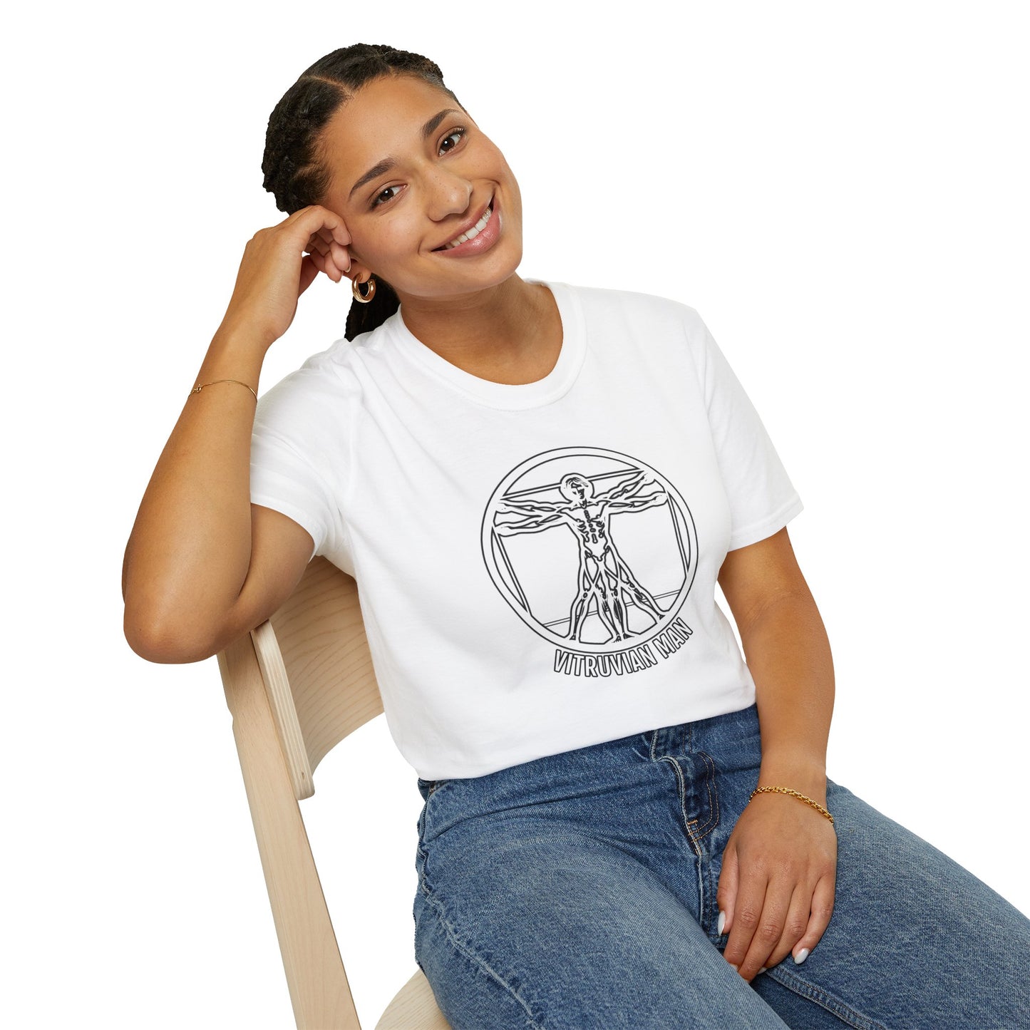 Discover Harmony: Vitruvian Essence Unisex Tee,  Perfect Balance!
