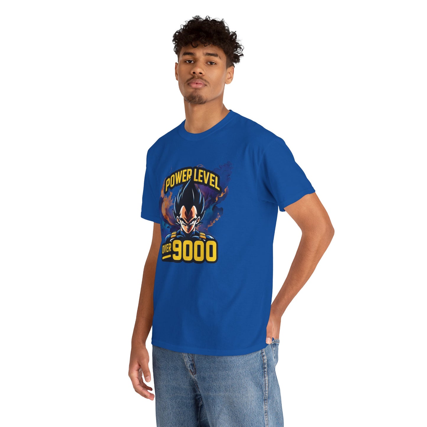 Iconic quote "Power level Over 9000" Unisex Heavy Cotton Tee