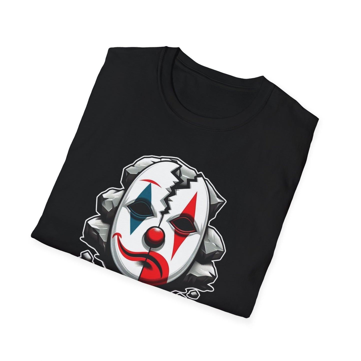 Tragic Serenade: Unisex Cotton Epic Tee - An Ode to the Profound Tears Weaved into a Clown's Soul