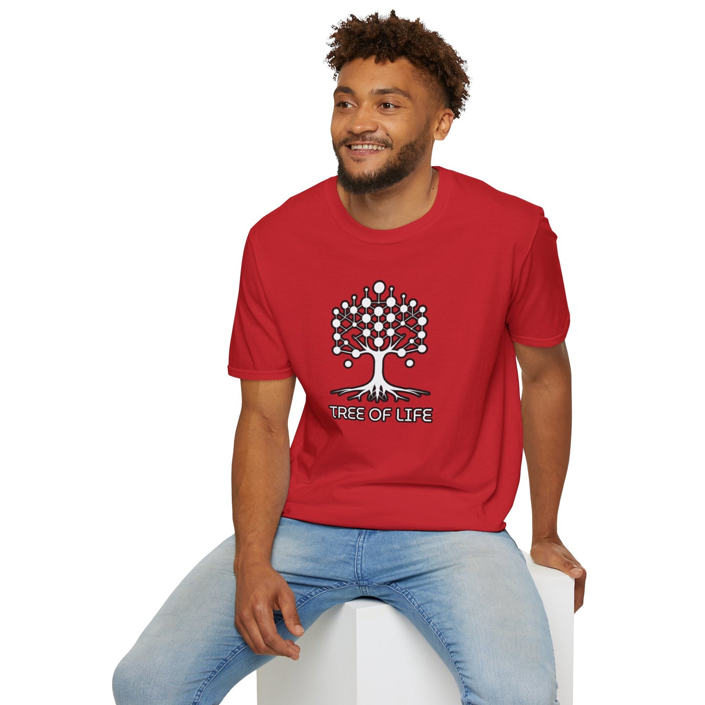 Roots of Balance: Unisex Tree of Life Essence Cotton Tee