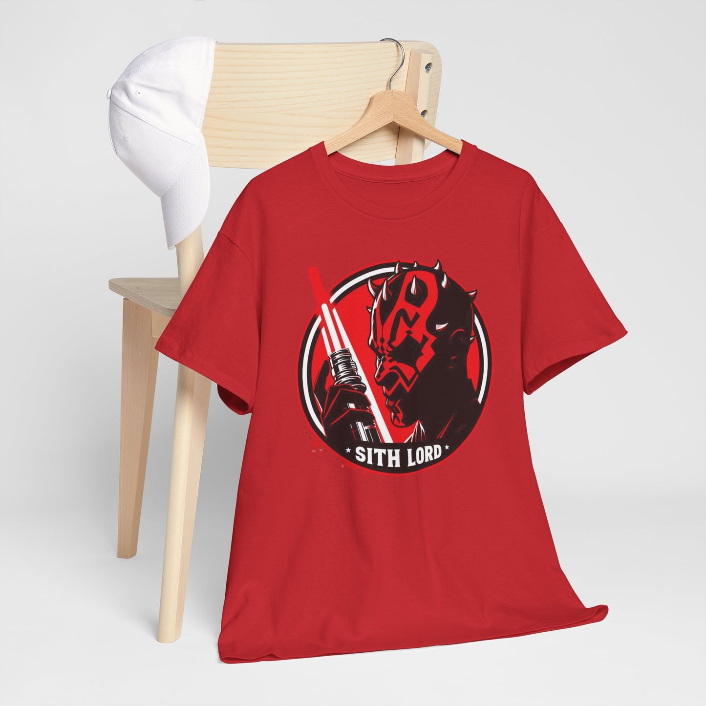 Double-Edged Darkness: Darth Maul Unleashed, unisex heavy cotton graphic tee