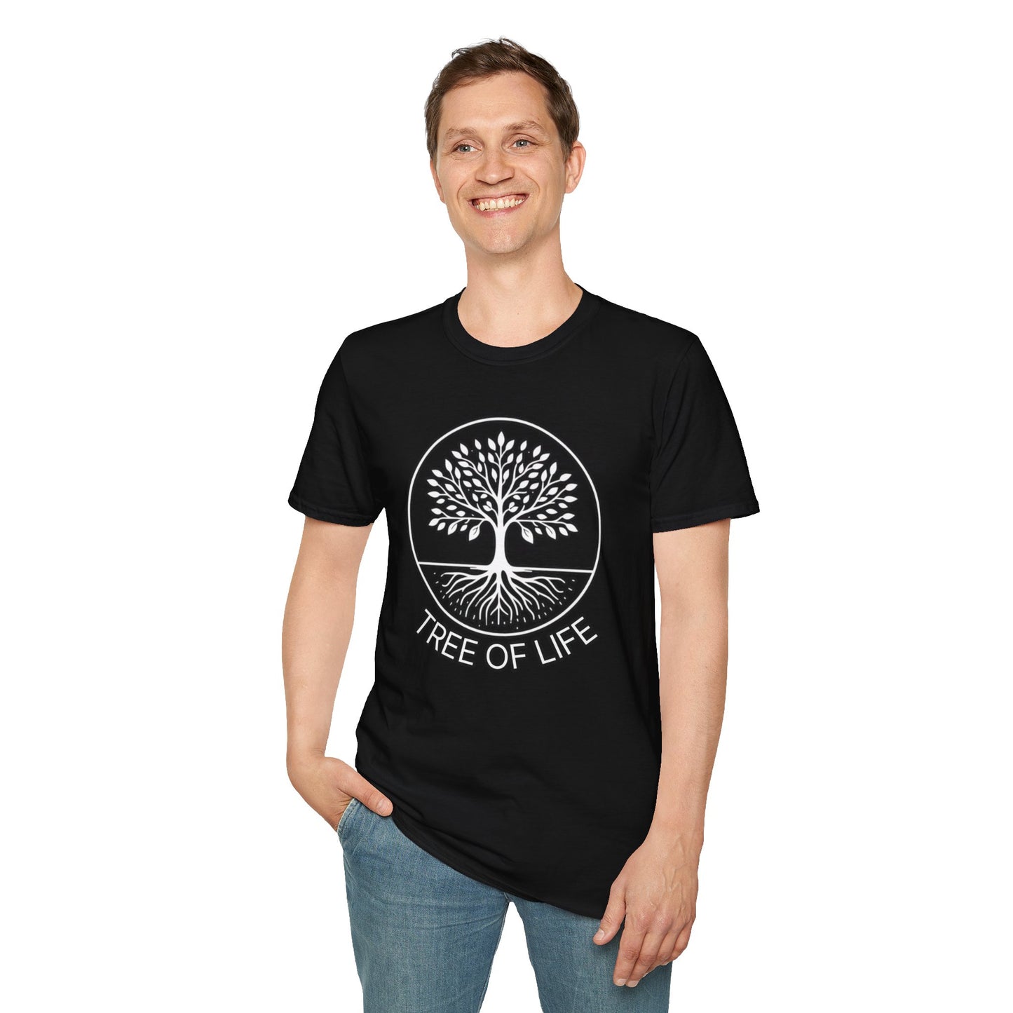 Roots of Balance: Unisex Tree of Life Essence Cotton Tee