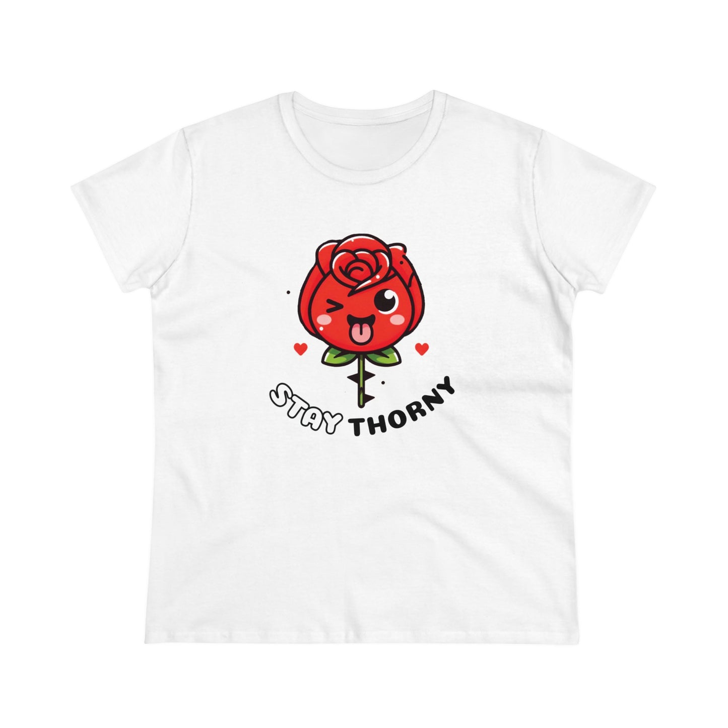 Women's Graphic Tee, Stay Thorny Soft style