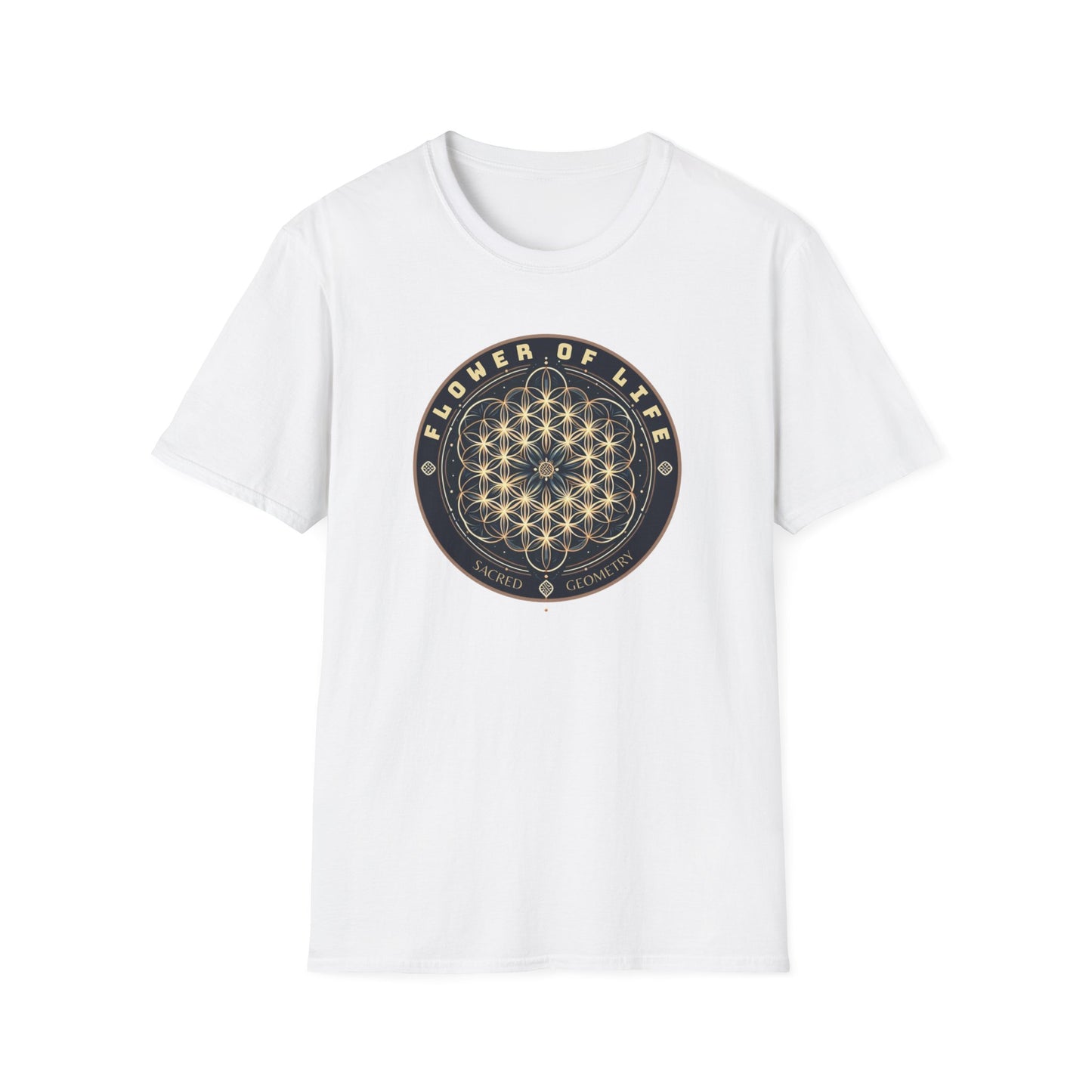 Eternal Unity: Unisex Cotton Tee Featuring the Flower of Life