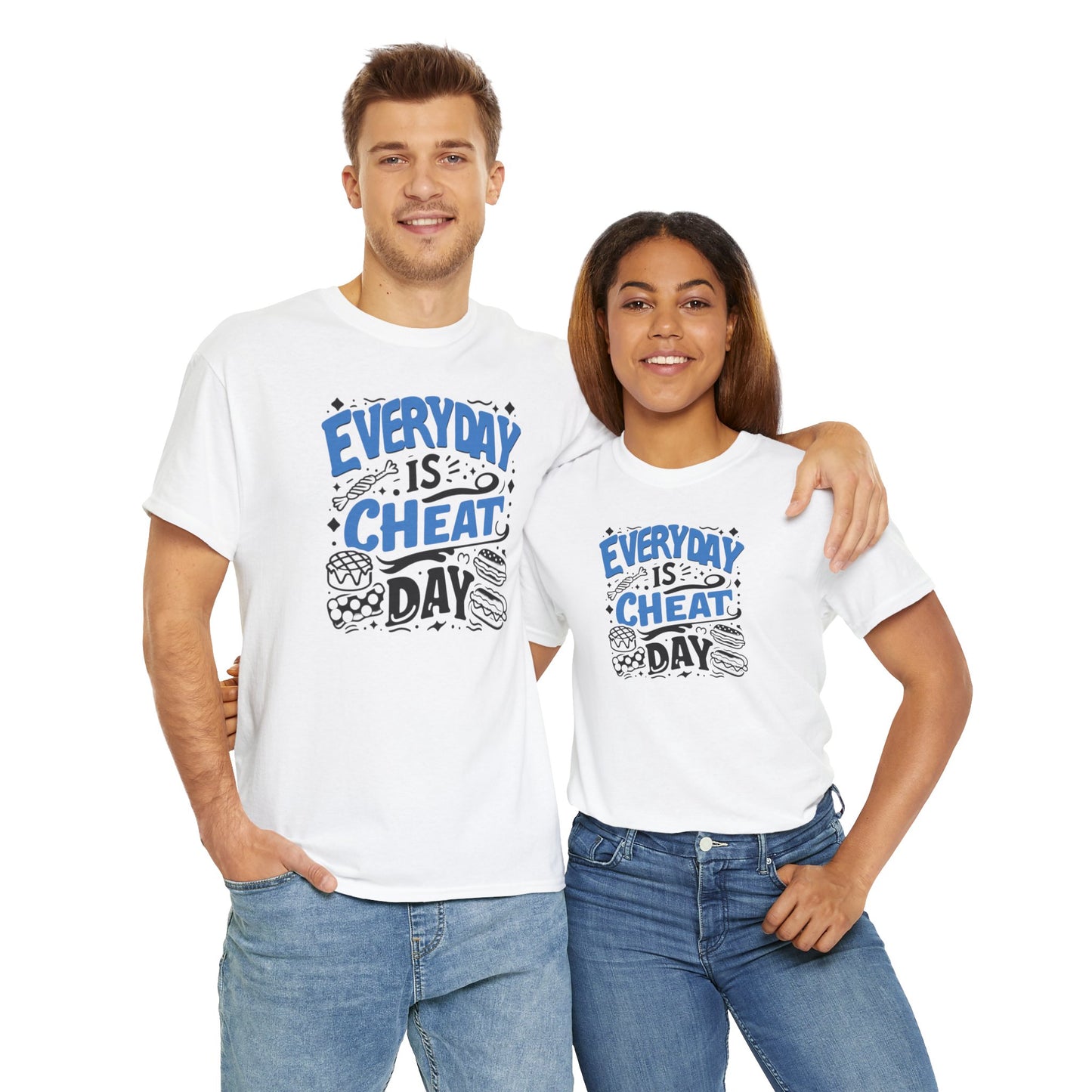 24/7 Cheat Day: Satisfy Your Cravings-Unisex Graphic Tee