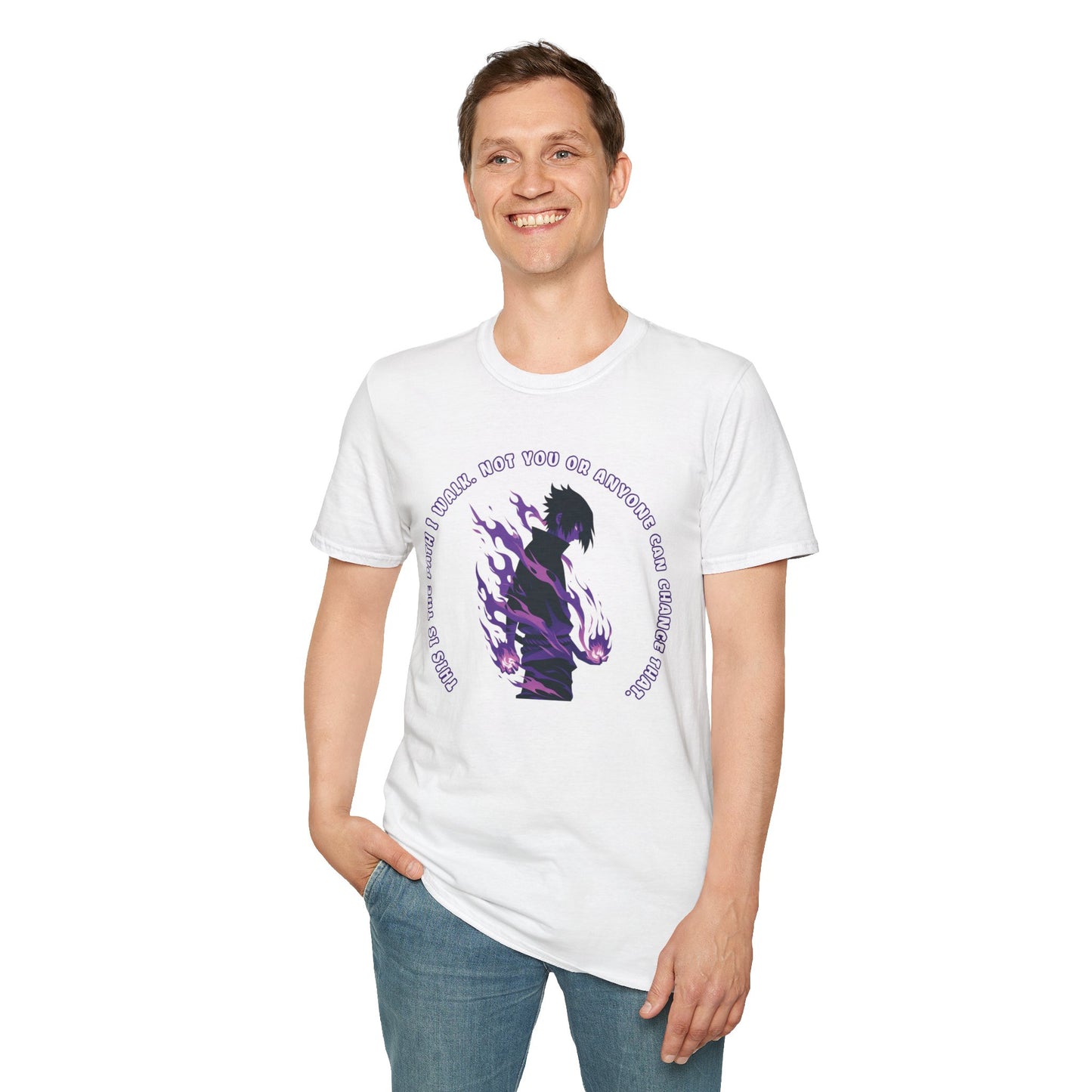 Sasuke's Resolve: Uchiha Strength Unisex Graphic Tee