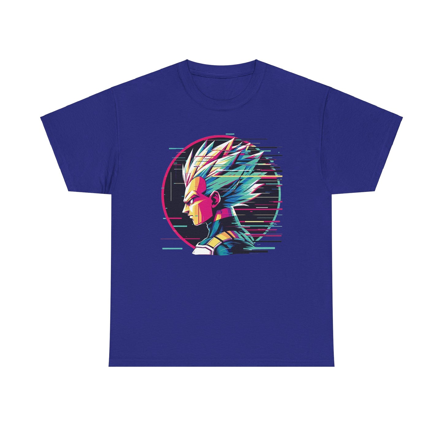Prince of all Glitches, Saiyan side profile Unisex Heavy Cotton Tee