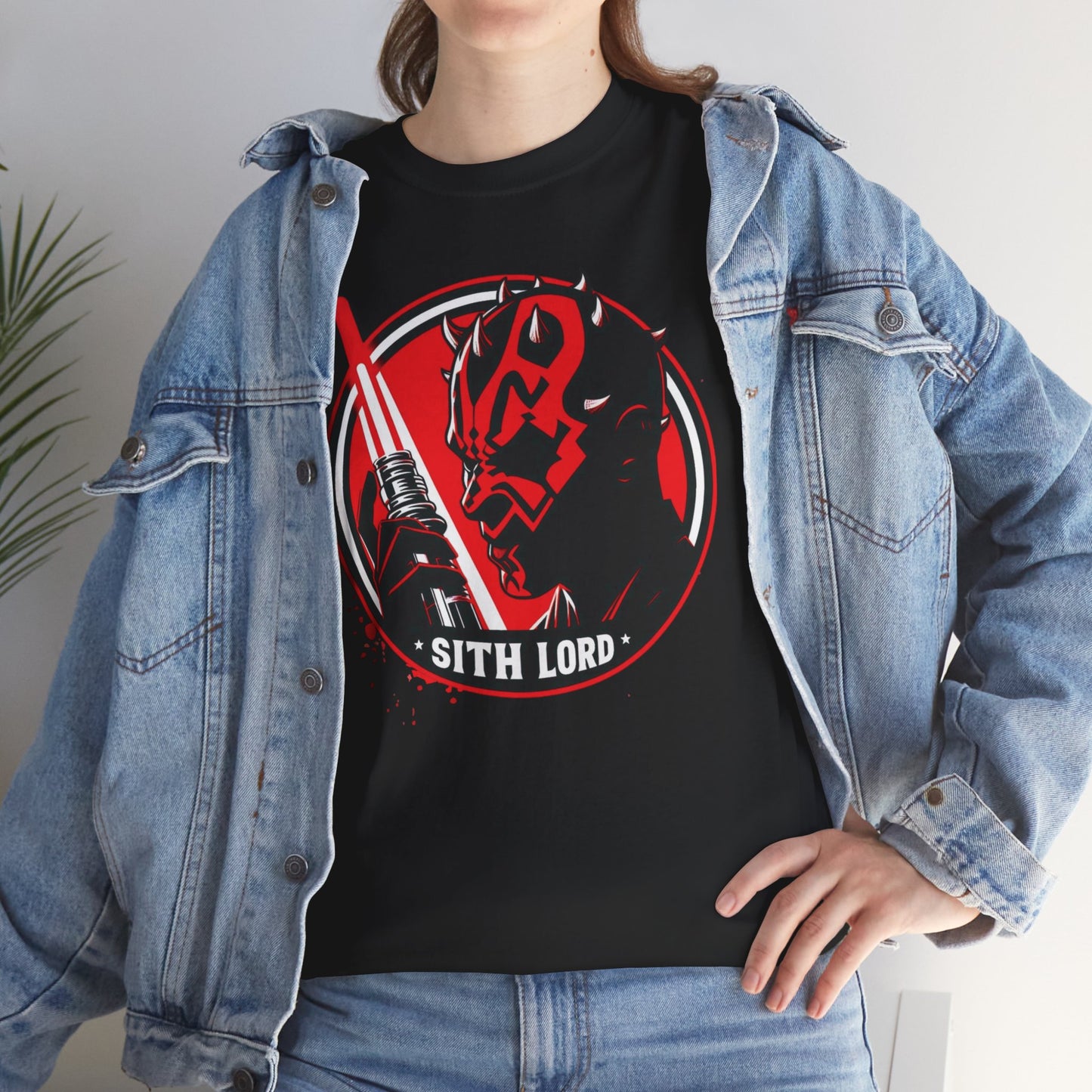 Double-Edged Darkness: Darth Maul Unleashed, unisex heavy cotton graphic tee
