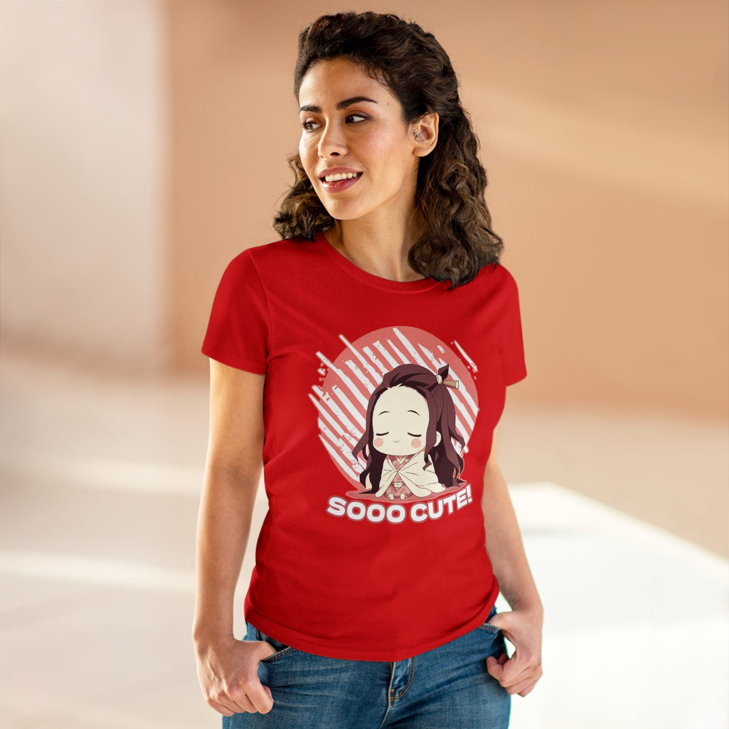 Cute Edition: Adorable Demon Mode: Mini slayer Edition, Women's Cotton Graphic Tee