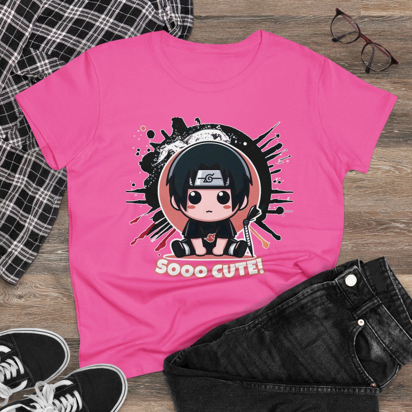 Cute Edition, Small but Deadly: Itty Bitty Ninja β Because Genjutsu Starts Early! Women's Graphic Tee