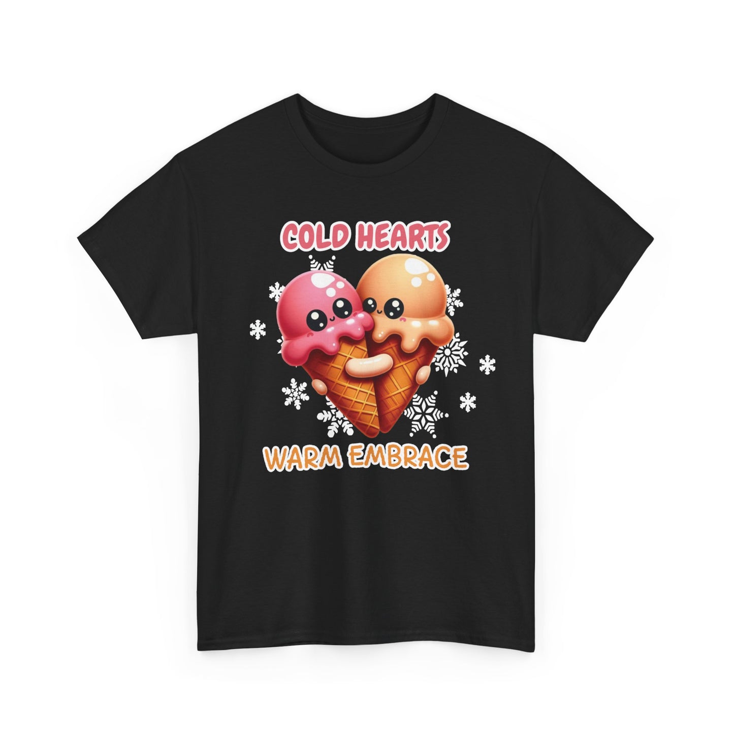 Cold hearts, warm embrace - Unisex Heavy Cotton Tee