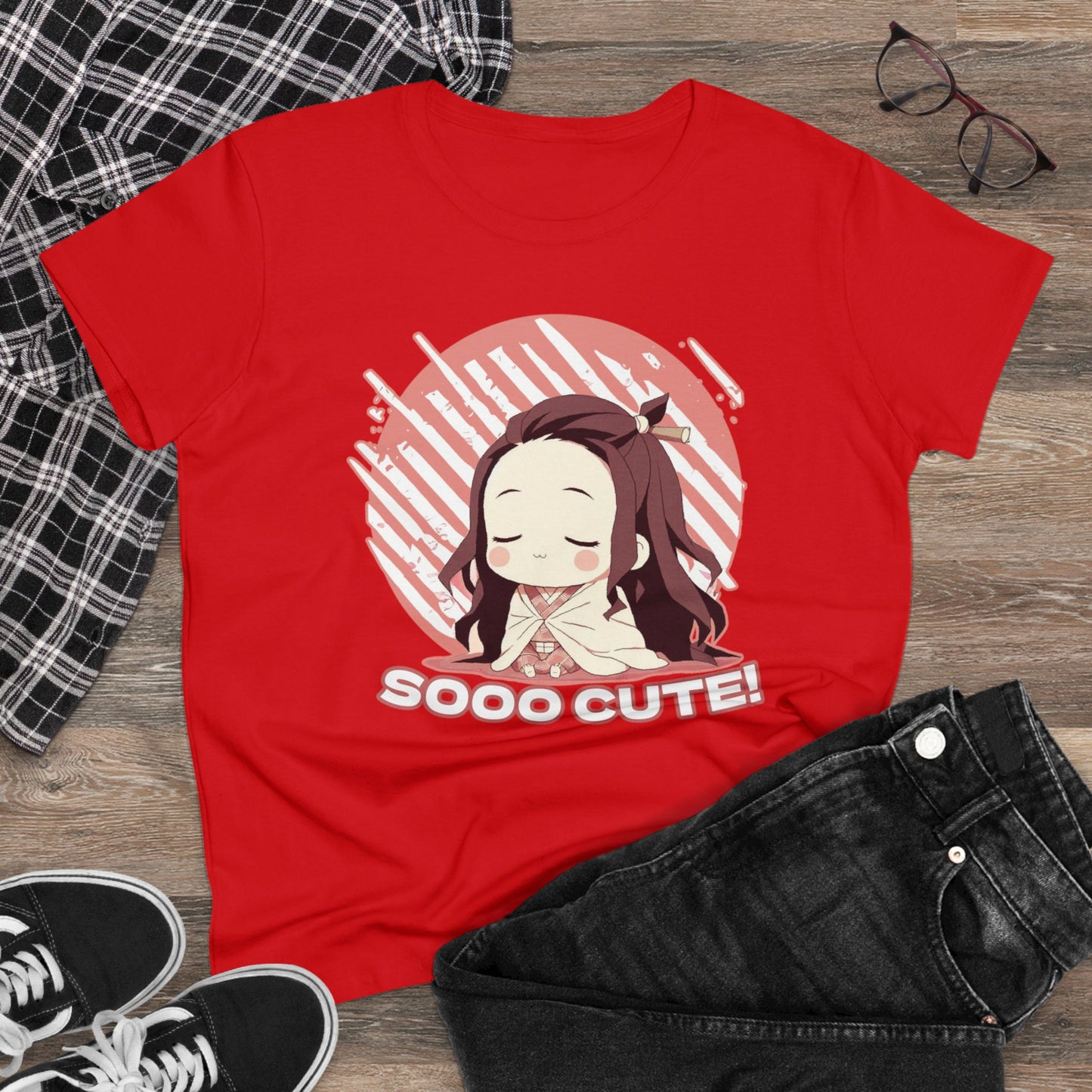 Cute Edition: Adorable Demon Mode: Mini slayer Edition, Women's Cotton Graphic Tee