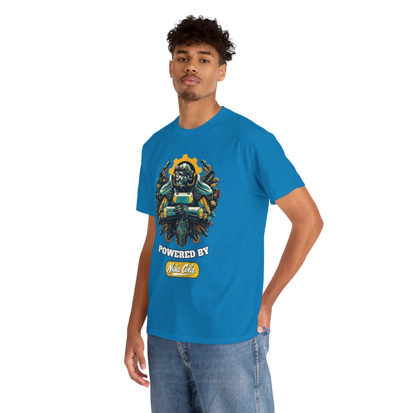 Nuka Cola powered Power Armor, Unisex Heavy Cotton Tee
