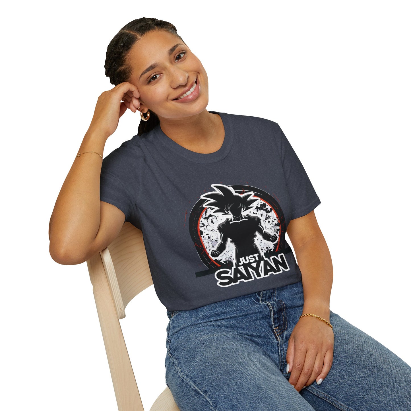 Just Saiyan: Exclusive kakarot Silhouette Graphic Tee for Anime Enthusiasts