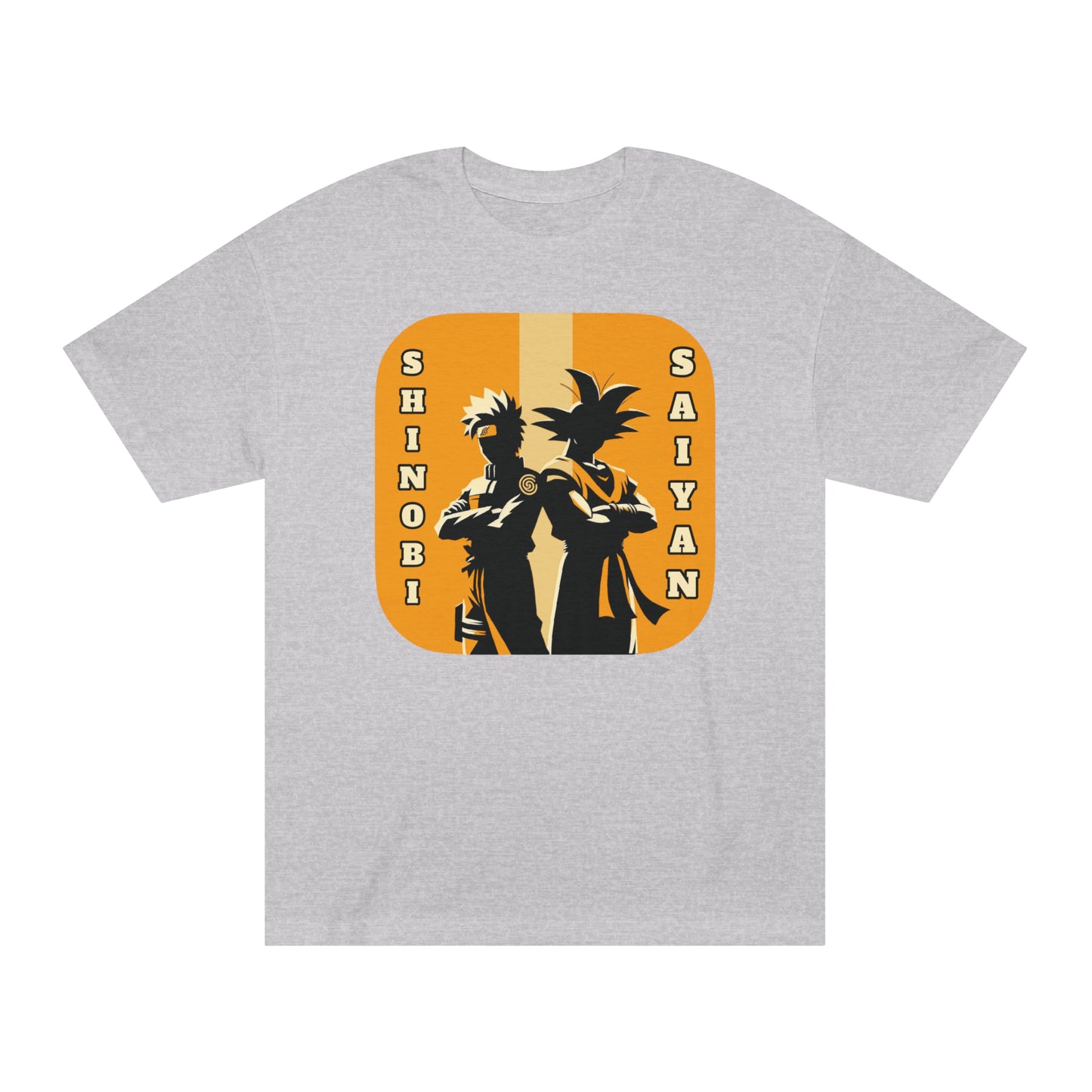 Anime Legends Unite: Shinobi meets Saiyan, Dual forces Cotton Graphic Tee