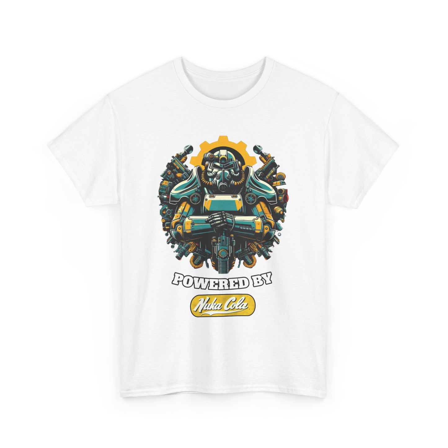Nuka Cola powered Power Armor, Unisex Heavy Cotton Tee