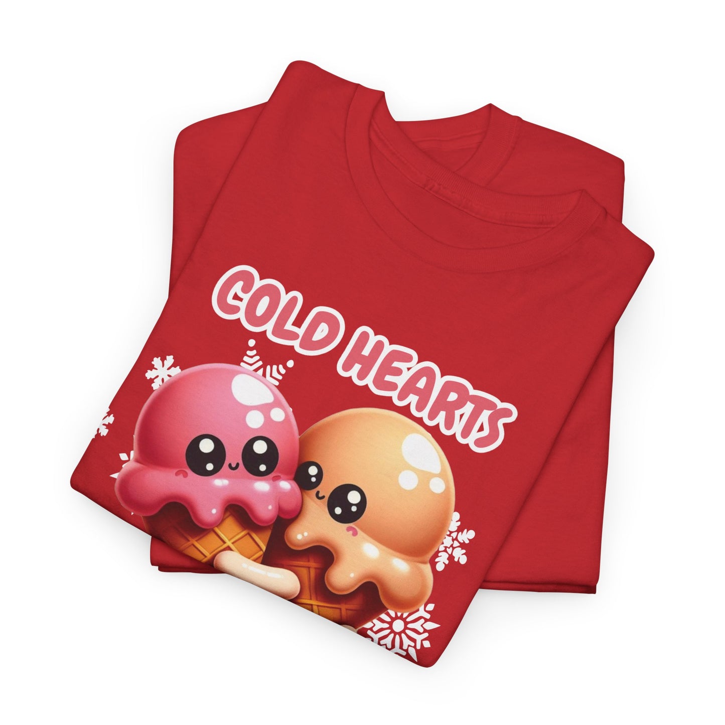 Cold hearts, warm embrace - Unisex Heavy Cotton Tee